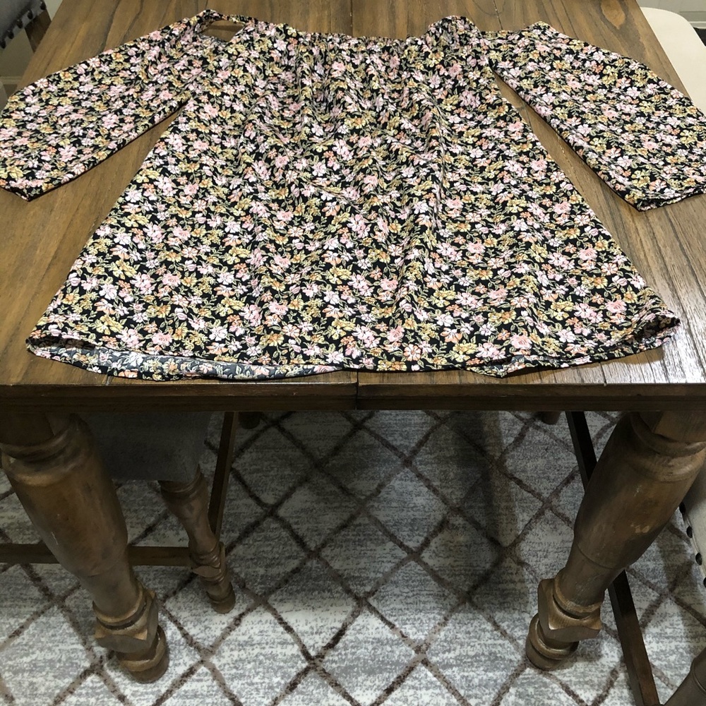 Off the shoulder floral dress